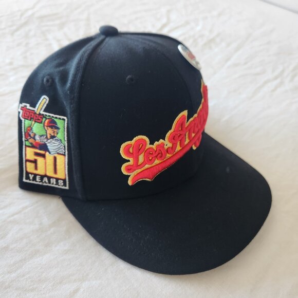 Topps Lids x Mitchell & Ness Los Angeles Dodgers Fitted 7 5/8 Baseball Hat - Picture 3 of 5